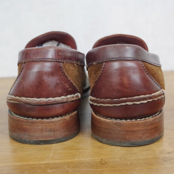 EUC HS Trask Suede and Smooth Leather Two Tone Penny Loafers 13 main image 9